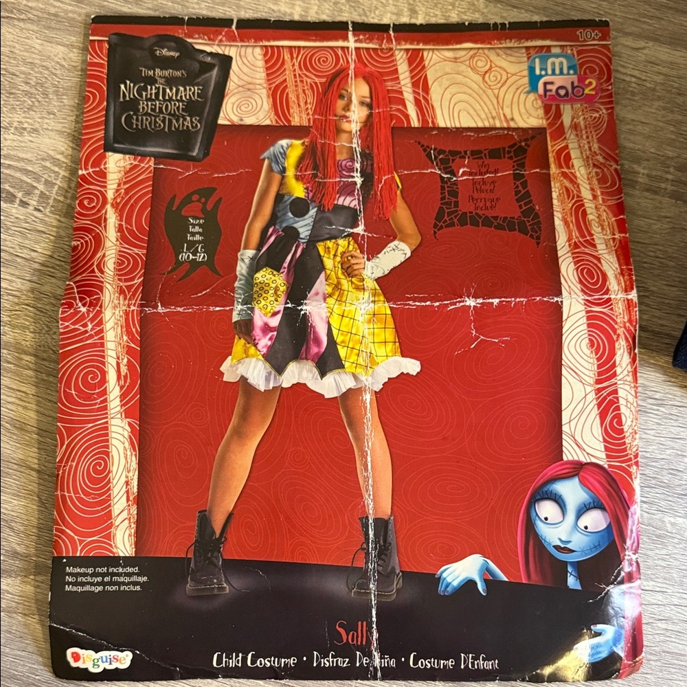 Disney Sally Kids Costume - Red, Yellow, Black